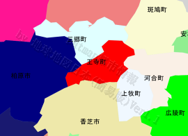王寺町の位置を示す地図