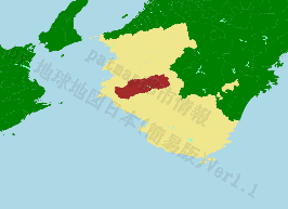日高川町の位置を示す地図