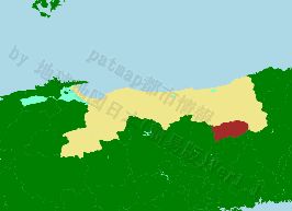 智頭町の位置を示す地図