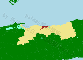北栄町の位置を示す地図