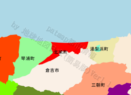 北栄町の位置を示す地図
