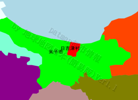 日吉津村の位置を示す地図