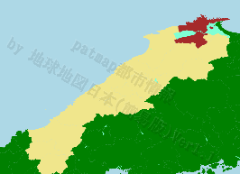 松江市の位置を示す地図