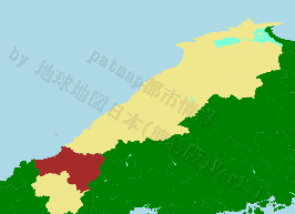 益田市の位置を示す地図