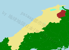 安来市の位置を示す地図