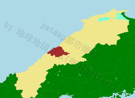 江津市の位置を示す地図