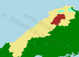 雲南市の位置を示す地図