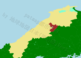 飯南町の位置を示す地図