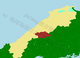 邑南町の位置を示す地図
