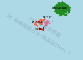 知夫村の位置を示す地図