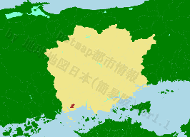 里庄町の位置を示す地図