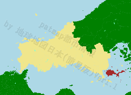 周防大島町の位置を示す地図