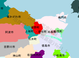 板野町の位置を示す地図