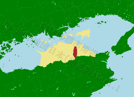 三木町の位置を示す地図
