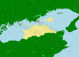 直島町の位置を示す地図