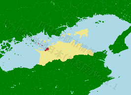 多度津町の位置を示す地図