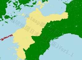 伊方町の位置を示す地図