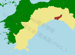 香南市の位置を示す地図