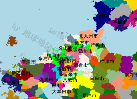 久山町の位置を示す地図