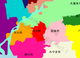 大木町の位置を示す地図