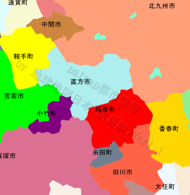 福智町の位置を示す地図