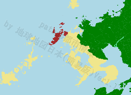 平戸市の位置を示す地図