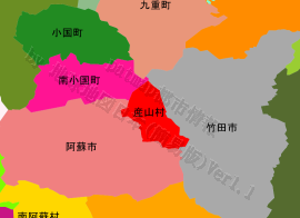 産山村の位置を示す地図