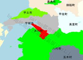 氷川町の位置を示す地図