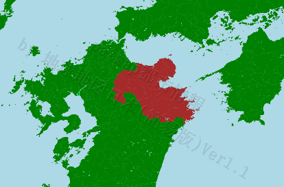 大分県の位置を示す地図