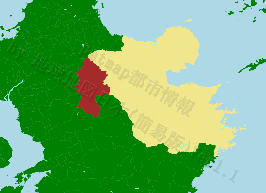 日田市の位置を示す地図