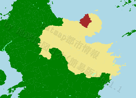 豊後高田市の位置を示す地図