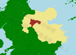 玖珠町の位置を示す地図