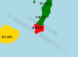 南種子町の位置を示す地図