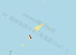 徳之島町の位置を示す地図