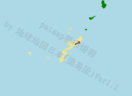 東村の位置を示す地図