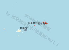 多良間村の位置を示す地図